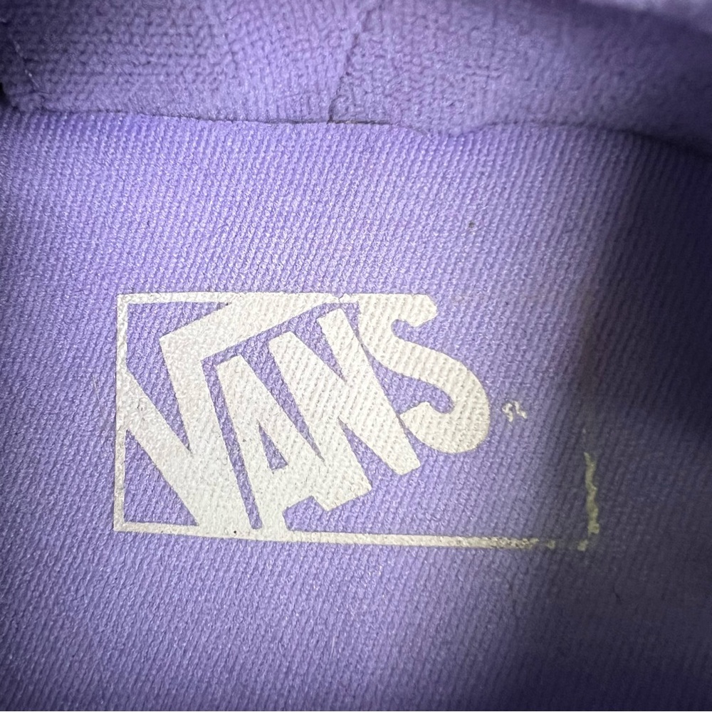 Vans AUTHENTIC Mens Womens Grey Purple Low Top Skateboard Shoes Sz 8 like new - Picture 9 of 12